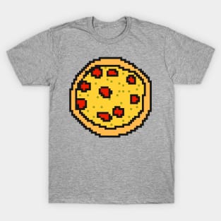 Eating 8bit Pixelart Pizza Food T-Shirt